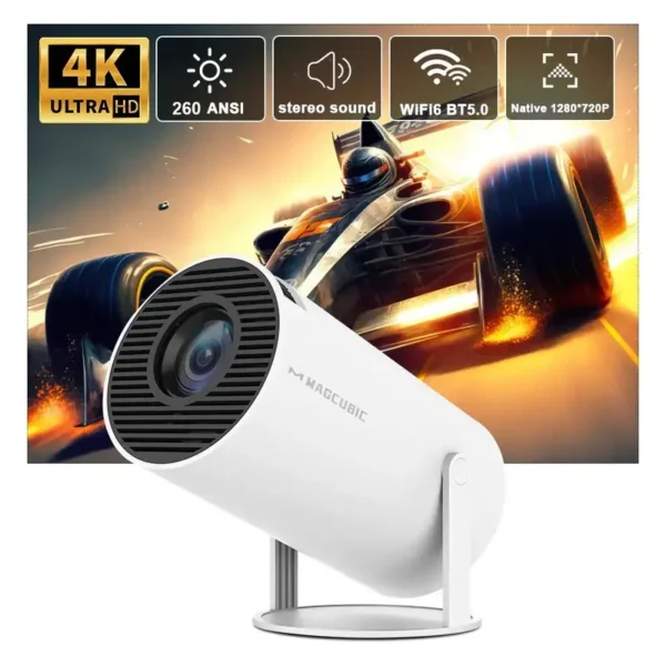Magcubic HY300 Pro Beamer 4K Android WLAN BT5.0 – 260 ANSI, 1080P-Support, kompakt & leistungsstark