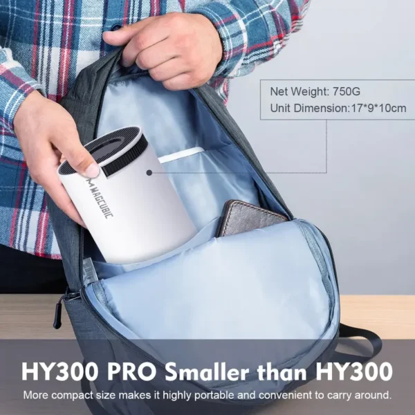 Magcubic HY300 Pro Beamer 4K Android WLAN BT5.0 – 260 ANSI, 1080P-Support, kompakt & leistungsstark - Bild 5